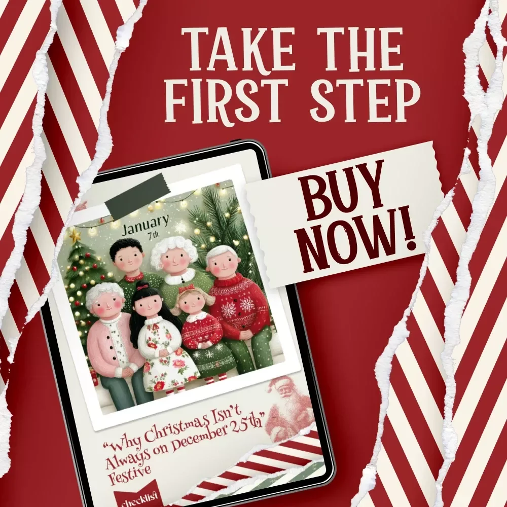 Why Christmas Isn’t Always on December 25th | Festive Holiday Checklist Digital Download | why do some countries celebrate christmas on different dates