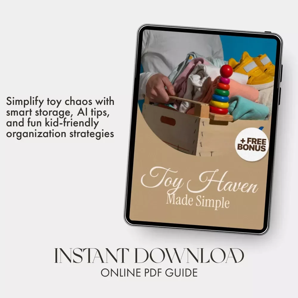 Toy Haven Made Simple | Declutter & Organize Kids’ Toys | Digital Guide, Printable eBook & AI Toy Organization Tips for Parents