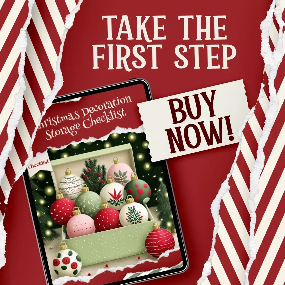 Christmas Decoration Storage Checklist — Printable Holiday Storage Guide, Christmas Organization Checklist, Digital Download for Decluttering & Seasonal Storage