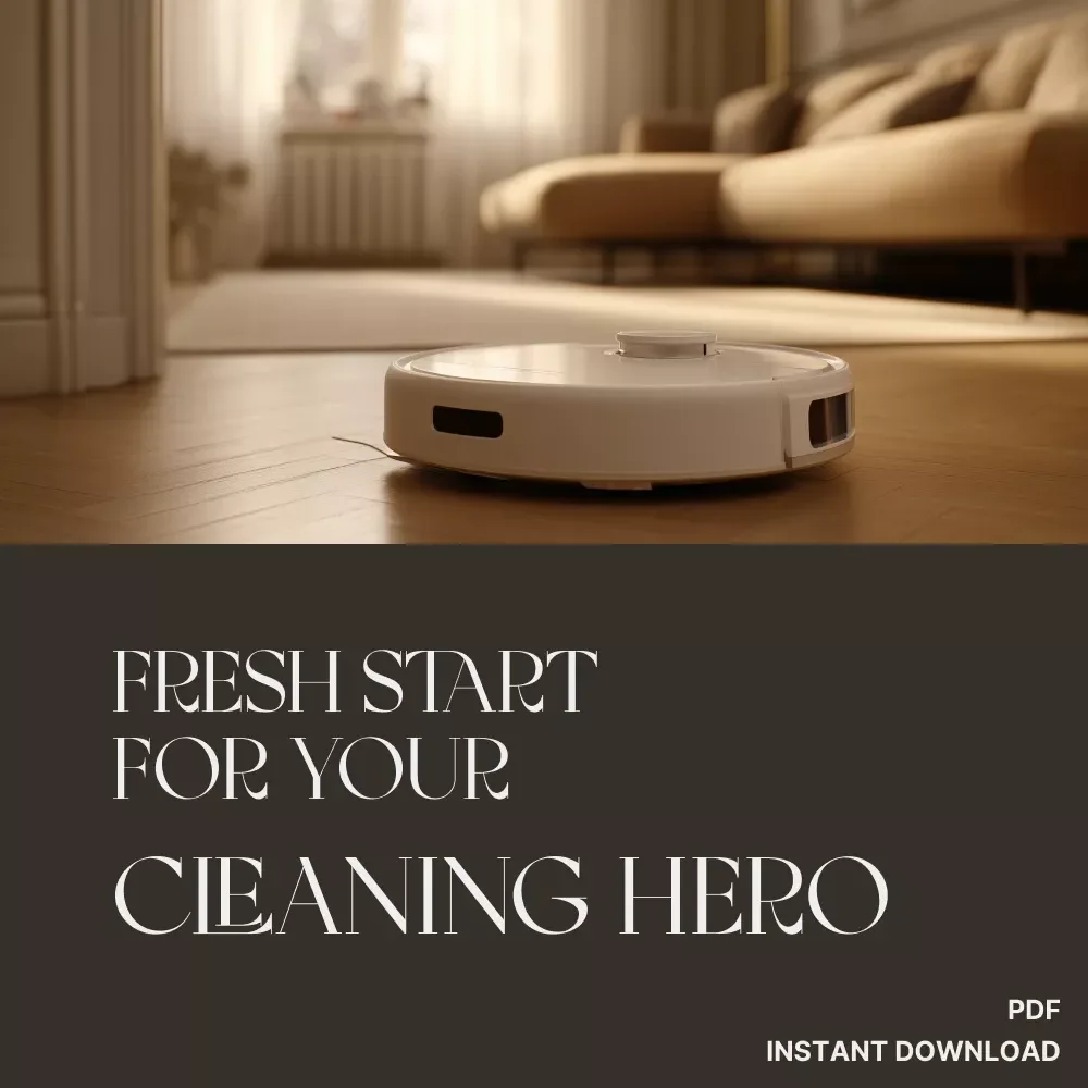 Fresh Start for Your Cleaning Hero – Ultimate Guide on How to Clean Your Vacuum or Robot Cleaner for Peak Performance | Digital Download for Smart Home Lovers