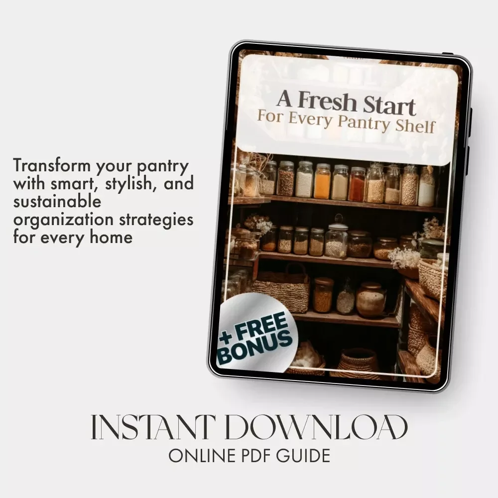 A Fresh Start for Every Pantry Shelf | Printable Home Organization Guide | Declutter, Design & Smart Storage eBook for Kitchen Pantry Reset