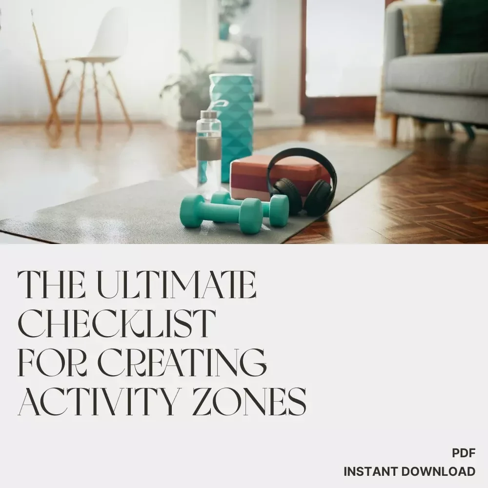 The Ultimate Checklist for Creating Activity Zones | Printable Home & Office Organization Guide | How to Create Zones for Different Activities | Digital Download