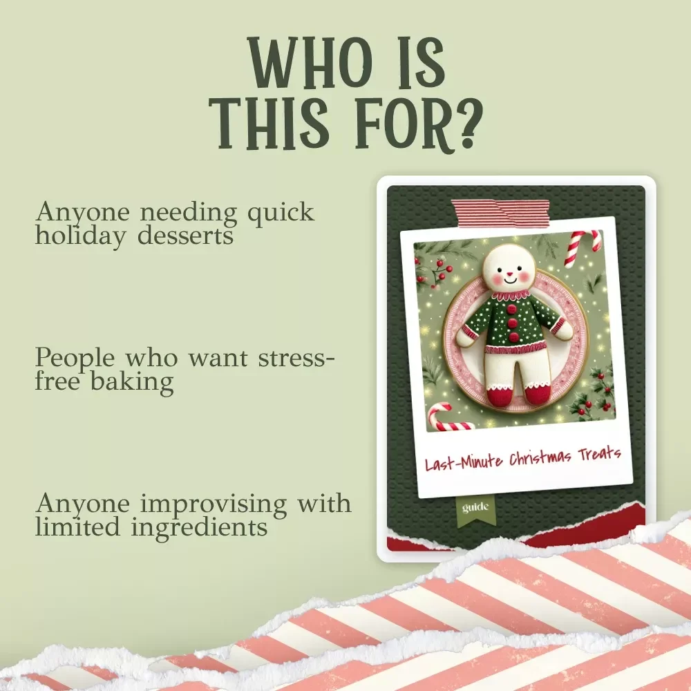 Last-Minute Christmas Treats | Holiday Dessert Guide | Easy Festive Recipes | how to make a last minute christmas dessert | Printable Download
