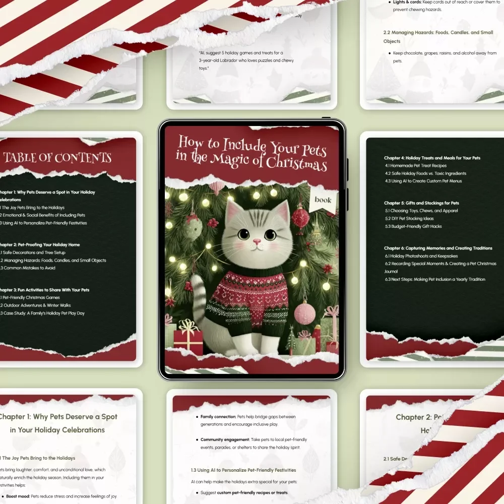 How to Include Your Pets in the Magic of Christmas | Festive Pet Guide eBook | How to Include Pets in Christmas with Activities, Treats & Gift Ideas