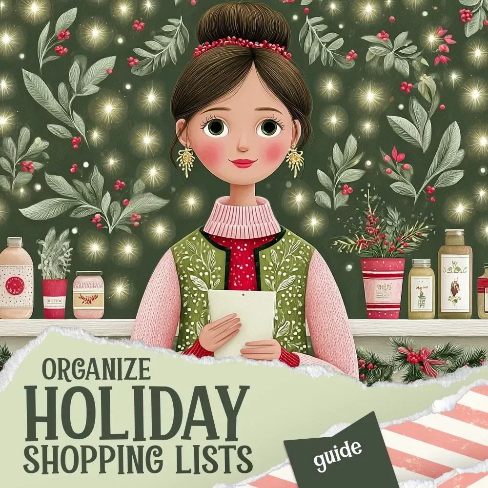 How To Organize Holiday Shopping Lists | Digital Guide for Stress-Free Gift Planning, Budgeting & Time Management | Step-by-Step Holiday Organization eBook