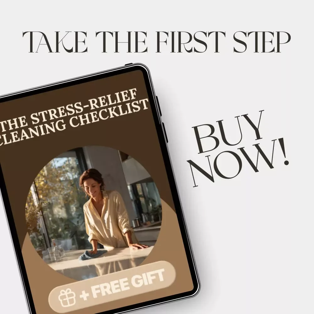 The Stress-Relief Cleaning Checklist | Mindful Home Reset | Declutter, Calm, and Organize Your Space with AI-Powered Focus | Digital Download Printable eBook & Home Guide