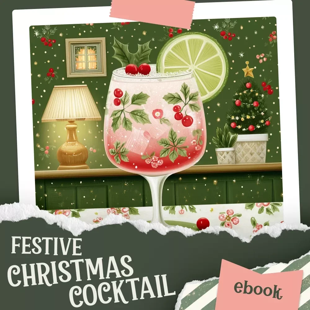 How to Make a Festive Christmas Cocktail | Holiday Mixology eBook for Entertaining, Seasonal Drinks, and Party Hosting | Digital Download Guide | Learn how to make a festive christmas cocktail