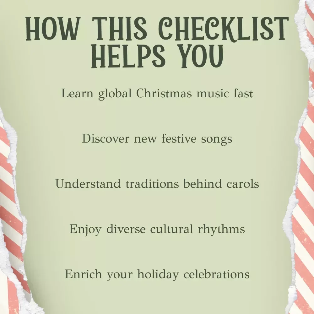 Around the World in Christmas Carols | Cultural Christmas Music Checklist | Global Holiday Songs Guide | what are cultural differences in christmas music and carols