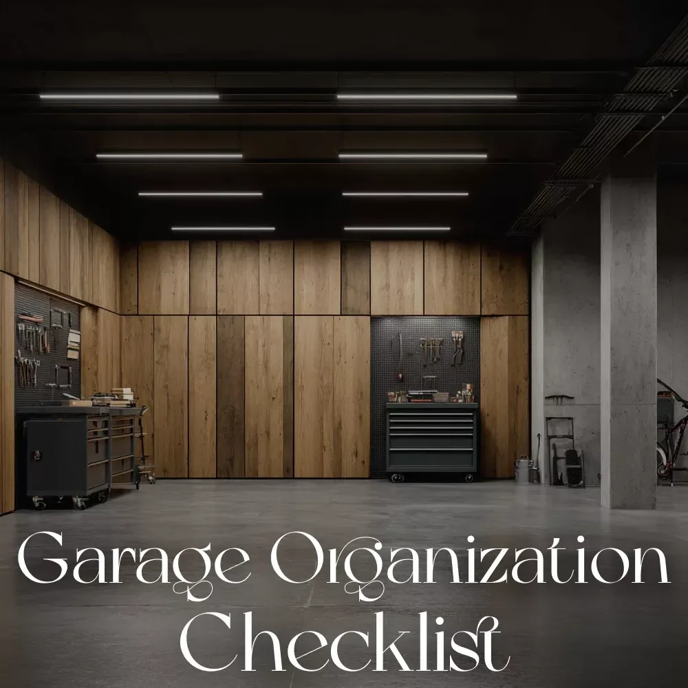 The Garage Organization Checklist | Printable Guide for How to Organize a Garage for Flow | Smart Storage, Decluttering & AI Planning