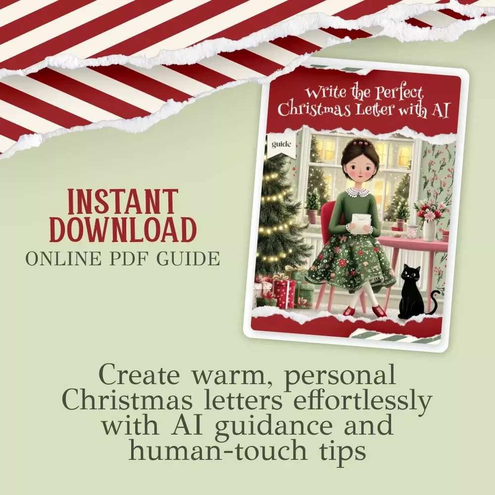 Write the Perfect Christmas Letter with AI – Festive Holiday Writing Guide for Heartfelt Messages | How to Use AI to Write a Christmas Letter | Digital Download