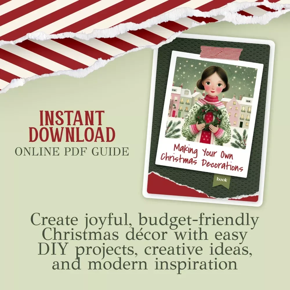 Making Your Own Christmas Decorations Ebook | DIY Holiday Craft Guide | how to make your own christmas decorations | Festive Handmade Décor Tutorials for a Cozy Christmas