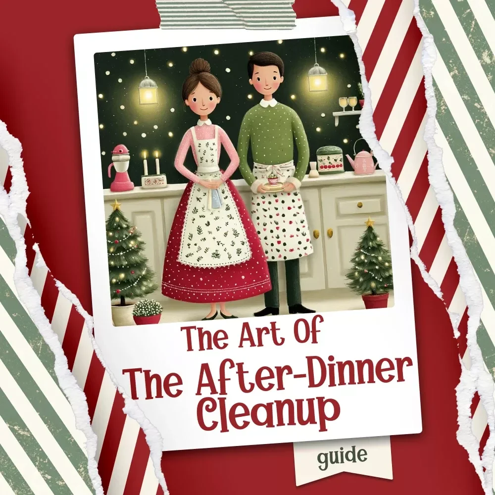 The Art of the After-Dinner Cleanup | Holiday Kitchen Reset Guide for Stress-Free Hosting | Digital Download for the best way to clean up after christmas dinner