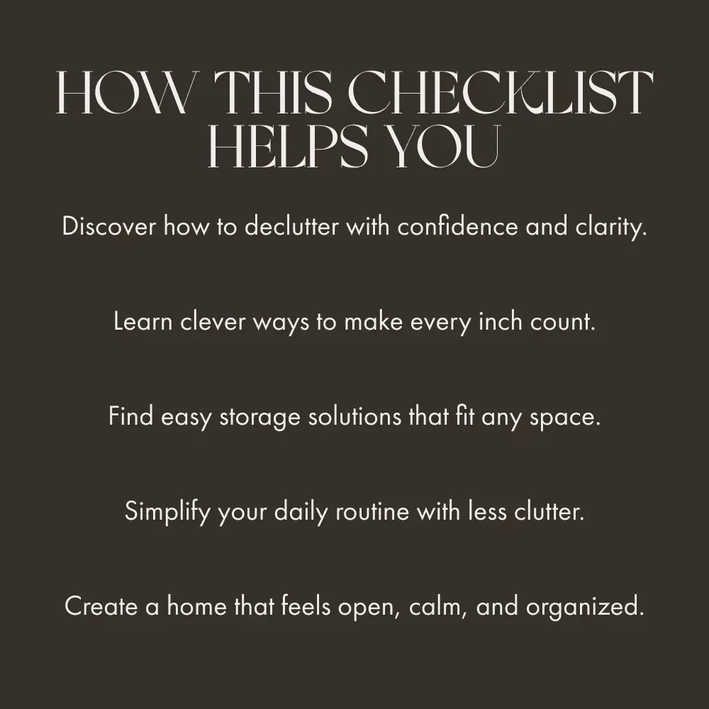 No Storage? No Problem! Checklist – Printable Digital Download | Home Organization Guide | Declutter Tips for Small Spaces | What to Do When You Have No Storage