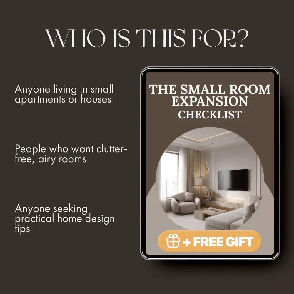 The Small Room Expansion Checklist | Printable Home Design Guide | How to Make a Small Room Look Bigger Fast