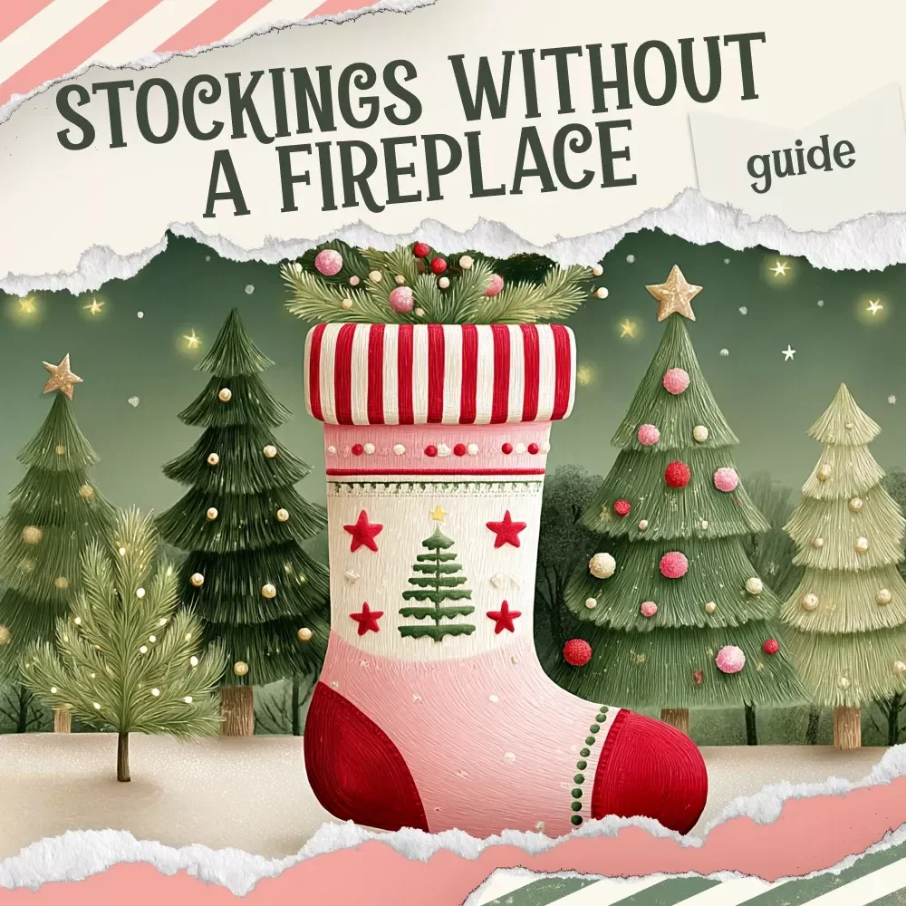 Stockings Without a Fireplace Made Easy | Holiday Decorating Guide for Small Spaces | Cozy Christmas Display Ideas | The best way to hang stockings without a fireplace