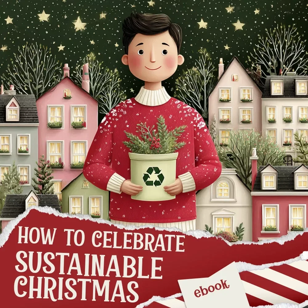 How to Celebrate Sustainable Christmas | Eco-Friendly Holiday eBook for Green Living | Guide to Mindful Gifting, Low-Waste Décor, and Earth-Friendly Traditions | how to have a sustainable christmas