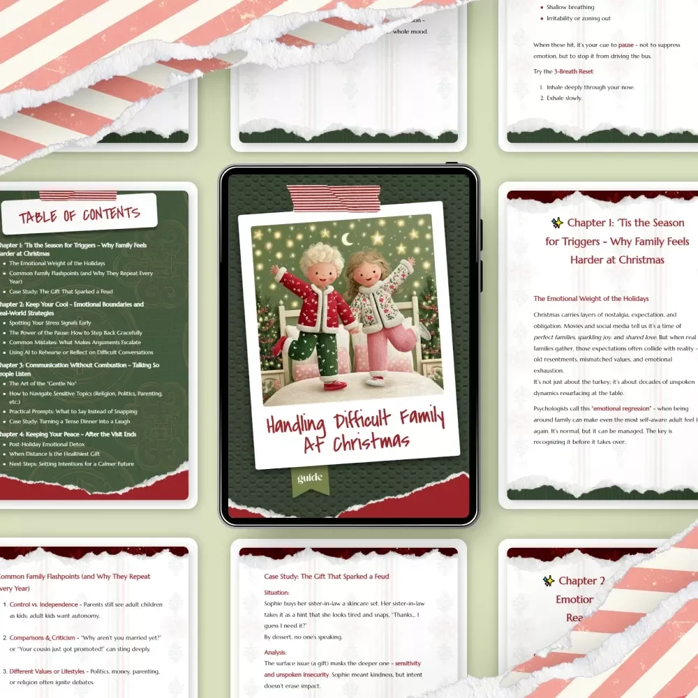 Handling Difficult Family at Christmas | Holiday Conflict Guide | Stress-Free Celebration eBook | How to Deal with Difficult Family at Christmas