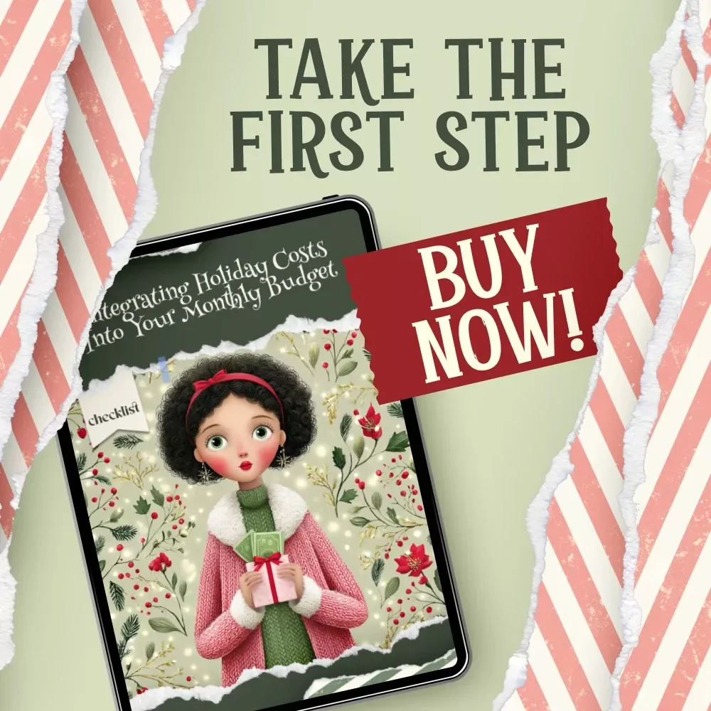 Integrating Holiday Costs Into Your Monthly Budget Checklist | Christmas Budget Planning | How to Integrate Christmas Budgeting Into Monthly Finances | Printable Savings Guide