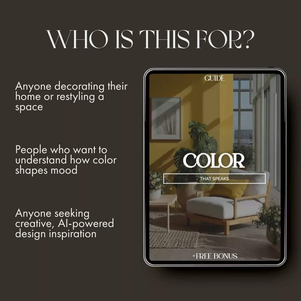 Color That Speaks | Digital Interior Design Guide | The Psychology of Color in Home Decor | AI Color Palette Ideas for Harmonious Spaces