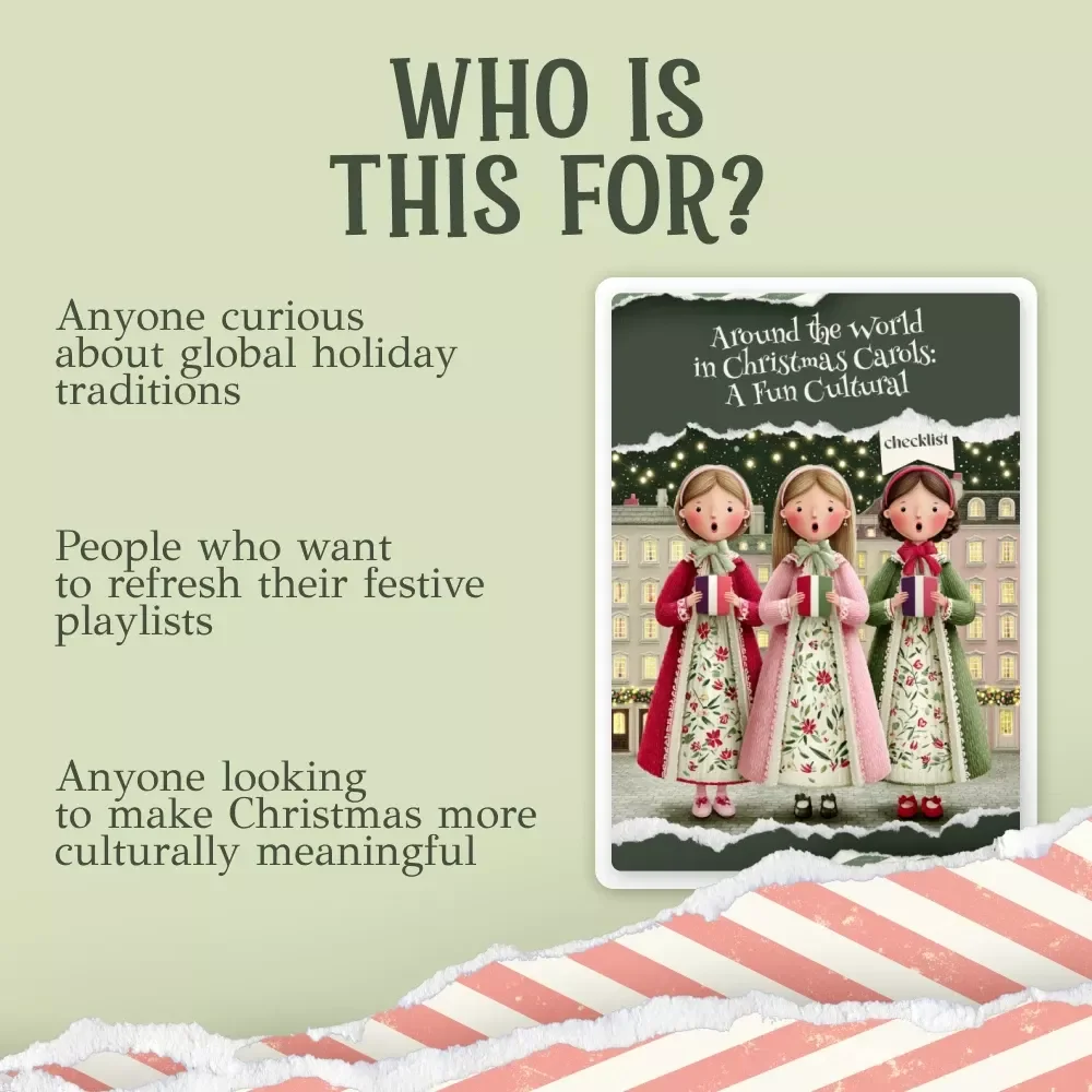Around the World in Christmas Carols | Cultural Christmas Music Checklist | Global Holiday Songs Guide | what are cultural differences in christmas music and carols