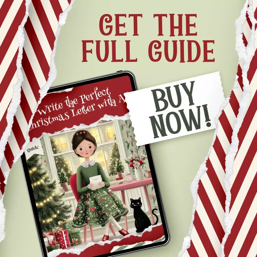 Write the Perfect Christmas Letter with AI – Festive Holiday Writing Guide for Heartfelt Messages | How to Use AI to Write a Christmas Letter | Digital Download