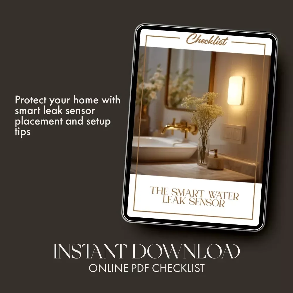 The Smart Water Leak Sensor Checklist | Home Protection Guide | Digital Download | Do I Need a Smart Water Leak Sensor?