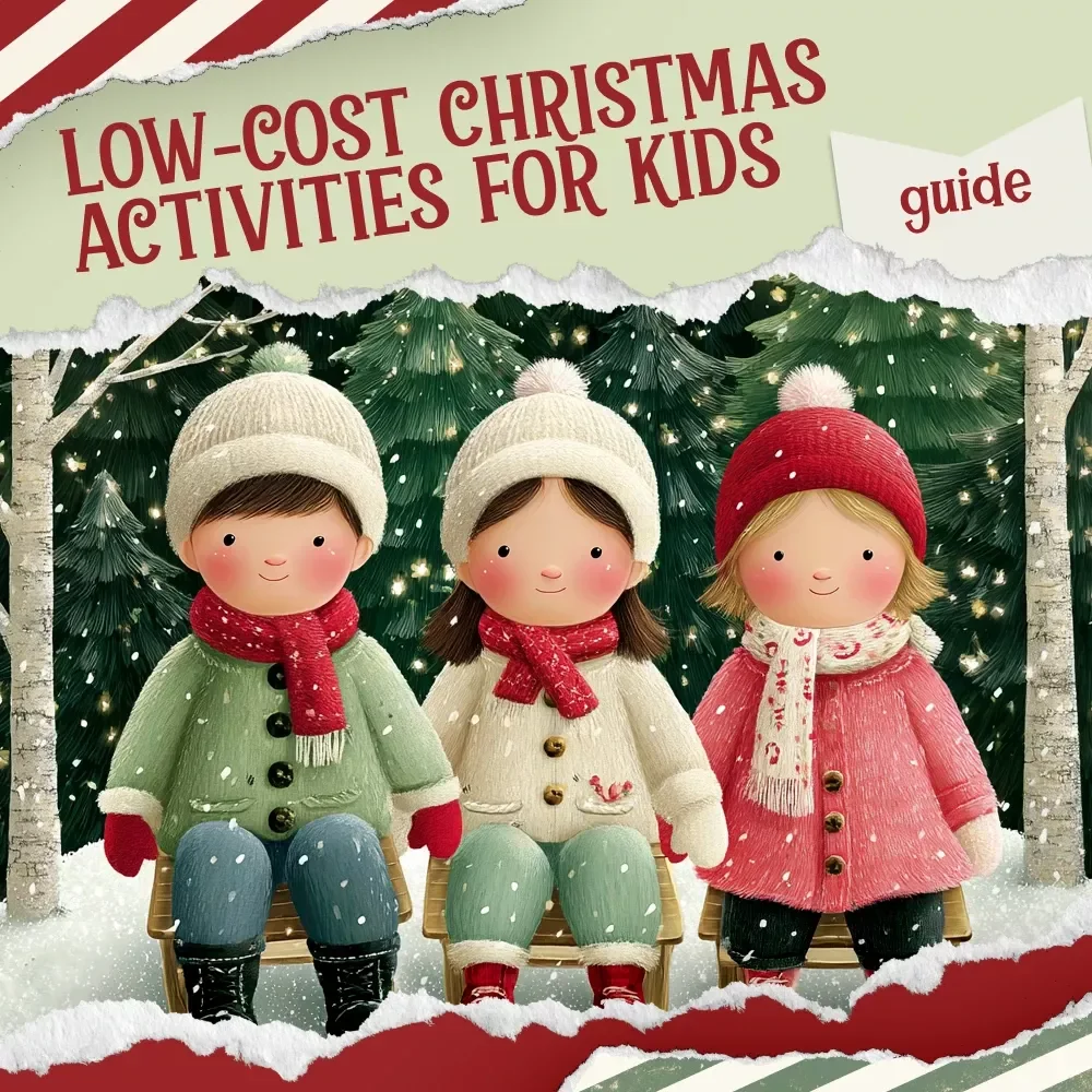 Fun Low-Cost Christmas Activities for Kids | Budget-Friendly Holiday Guide for Families | Digital Download with DIY Crafts, Simple Decorations & Meaningful Family Traditions | Low-Cost Christmas Activities for Kids