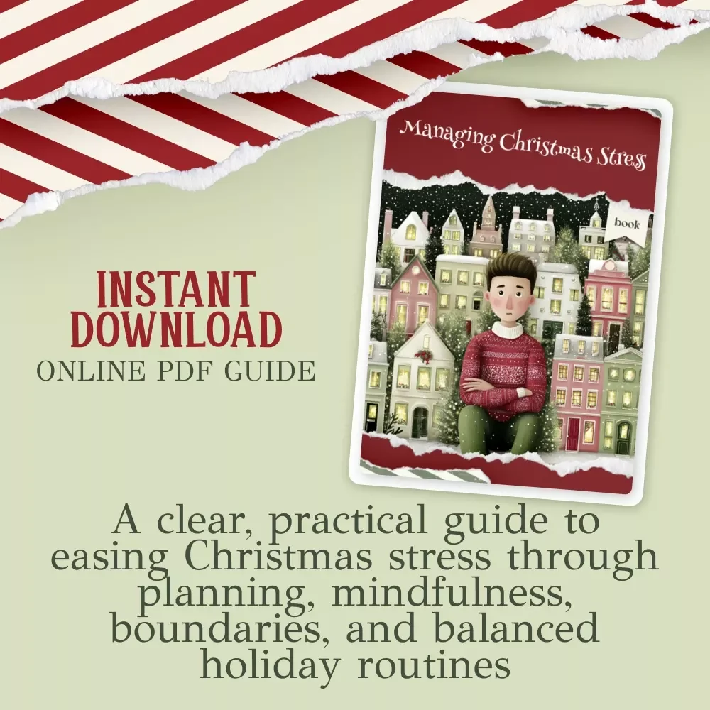 Managing Christmas Stress eBook | Holiday Wellness Guide for Calm Celebrations | Stress-Free Christmas Planning | how to manage christmas stress
