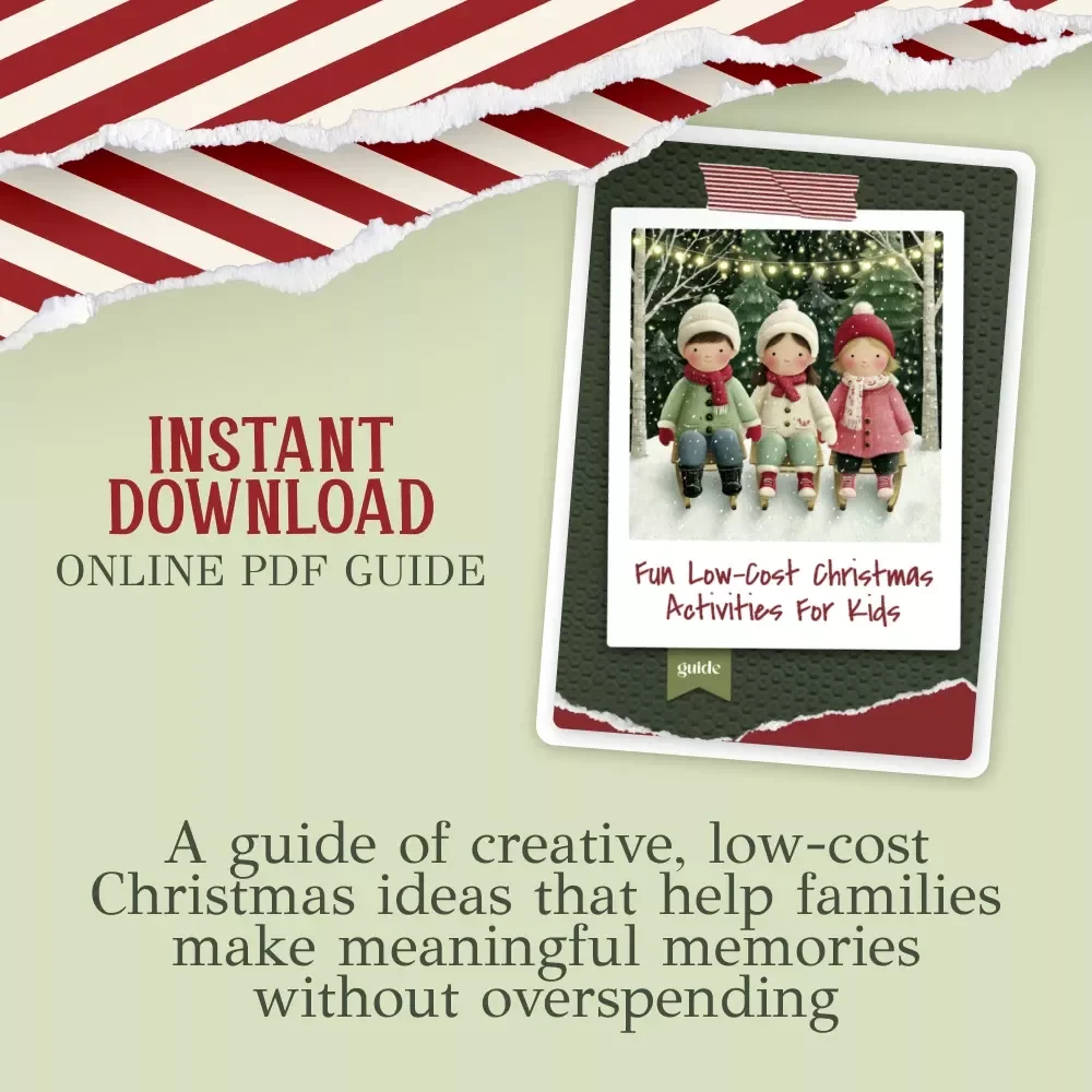Fun Low-Cost Christmas Activities for Kids | Budget-Friendly Holiday Guide for Families | Digital Download with DIY Crafts, Simple Decorations & Meaningful Family Traditions | Low-Cost Christmas Activities for Kids