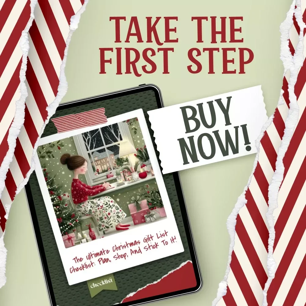 How to Make a Christmas Gift List and Stick to It Checklist | Holiday Budget Planner | Printable Digital Download | how to make a christmas gift list and stick to it