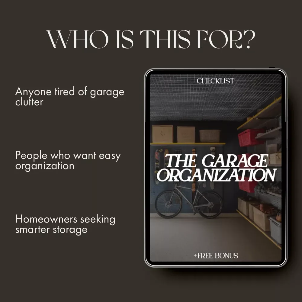 The Garage Organization Checklist | Printable Guide for How to Organize a Garage for Flow | Smart Storage, Decluttering & AI Planning