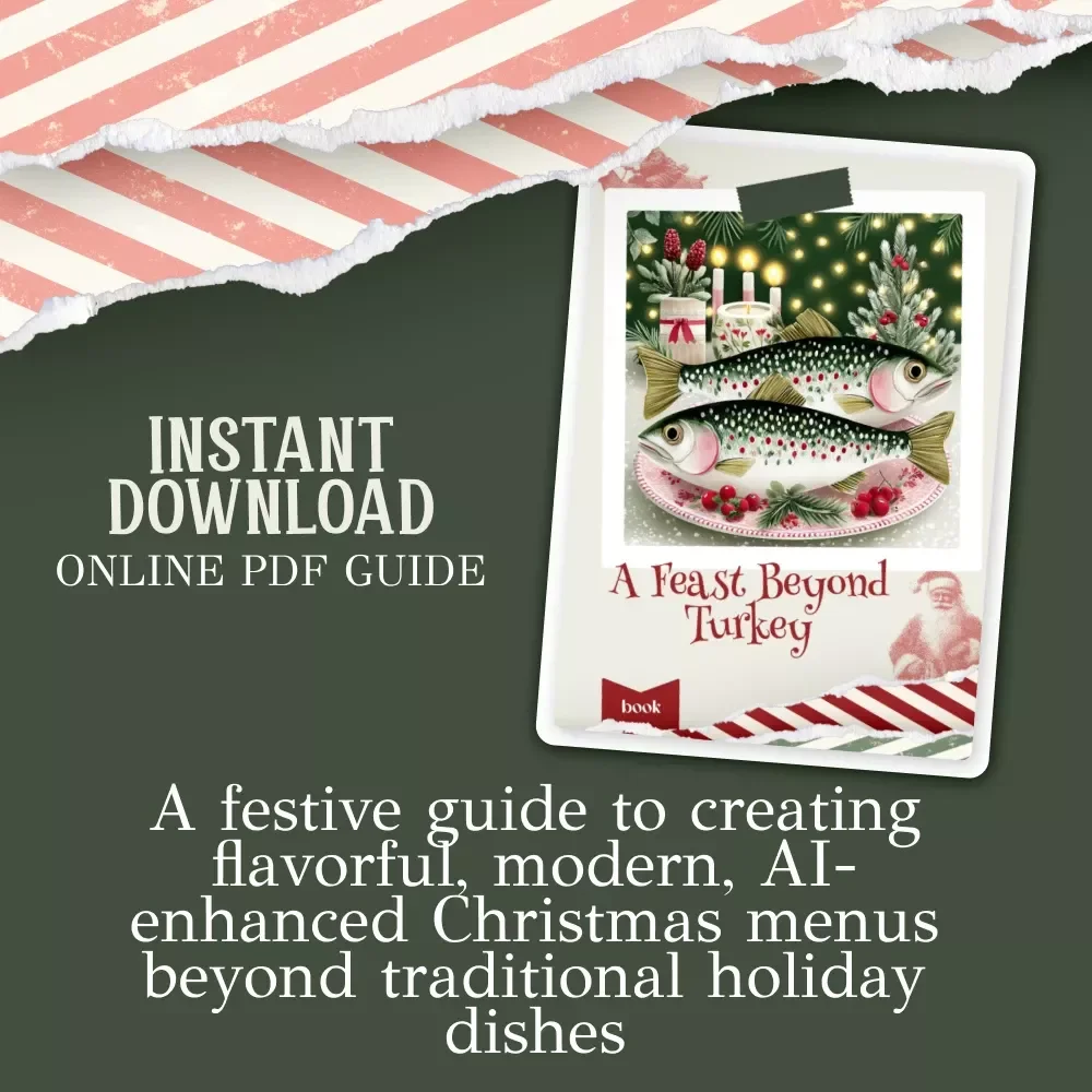 A Feast Beyond Turkey | Christmas Menu Guide | Holiday Cooking eBook | Festive Recipes | AI-Powered Meal Planning | Digital Download