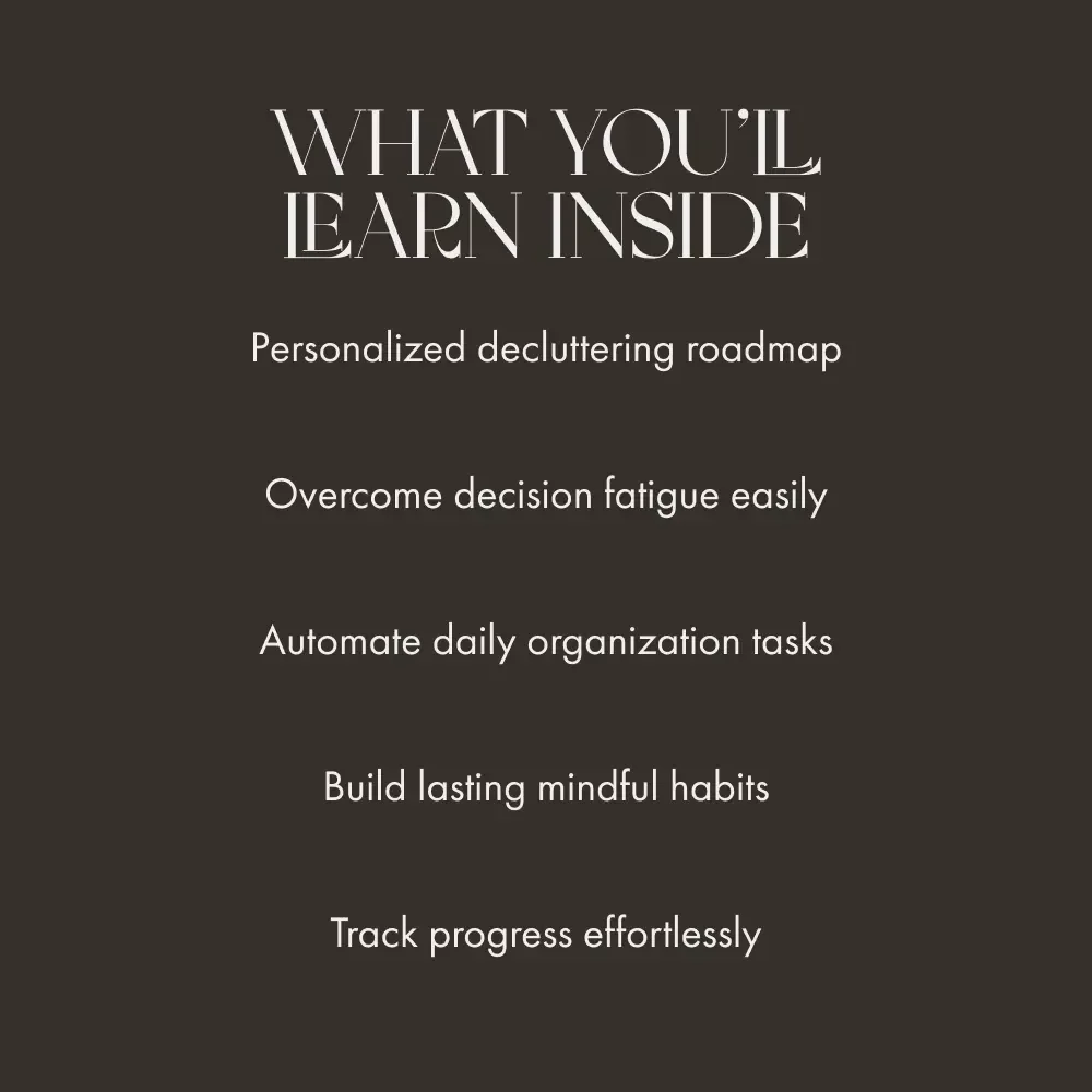 Clutter-Free Mindset with AI Magic | How to Use AI to Create a Decluttering Plan | Digital eBook for Simplifying Your Space & Mind