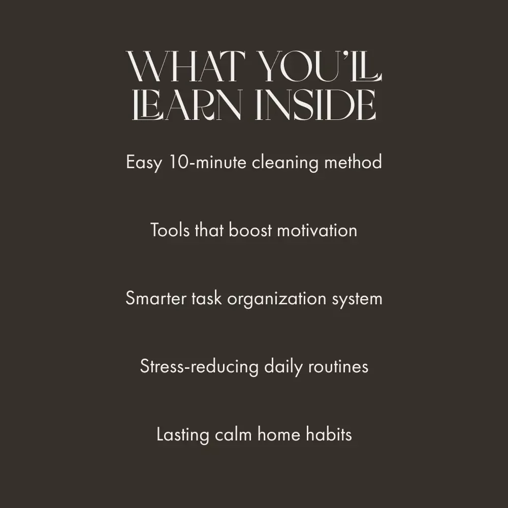Finding Calm in the Chaos of Cleaning | Digital Guide for Overwhelmed Home Organizers | What to Do When You Feel Overwhelmed Cleaning | Instant Download Self-Care Cleaning Motivation eBook