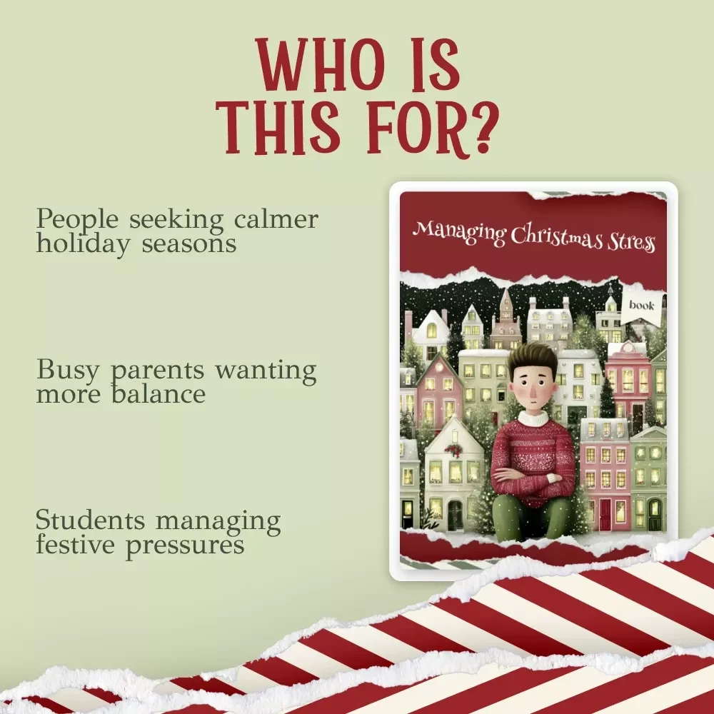 Managing Christmas Stress eBook | Holiday Wellness Guide for Calm Celebrations | Stress-Free Christmas Planning | how to manage christmas stress