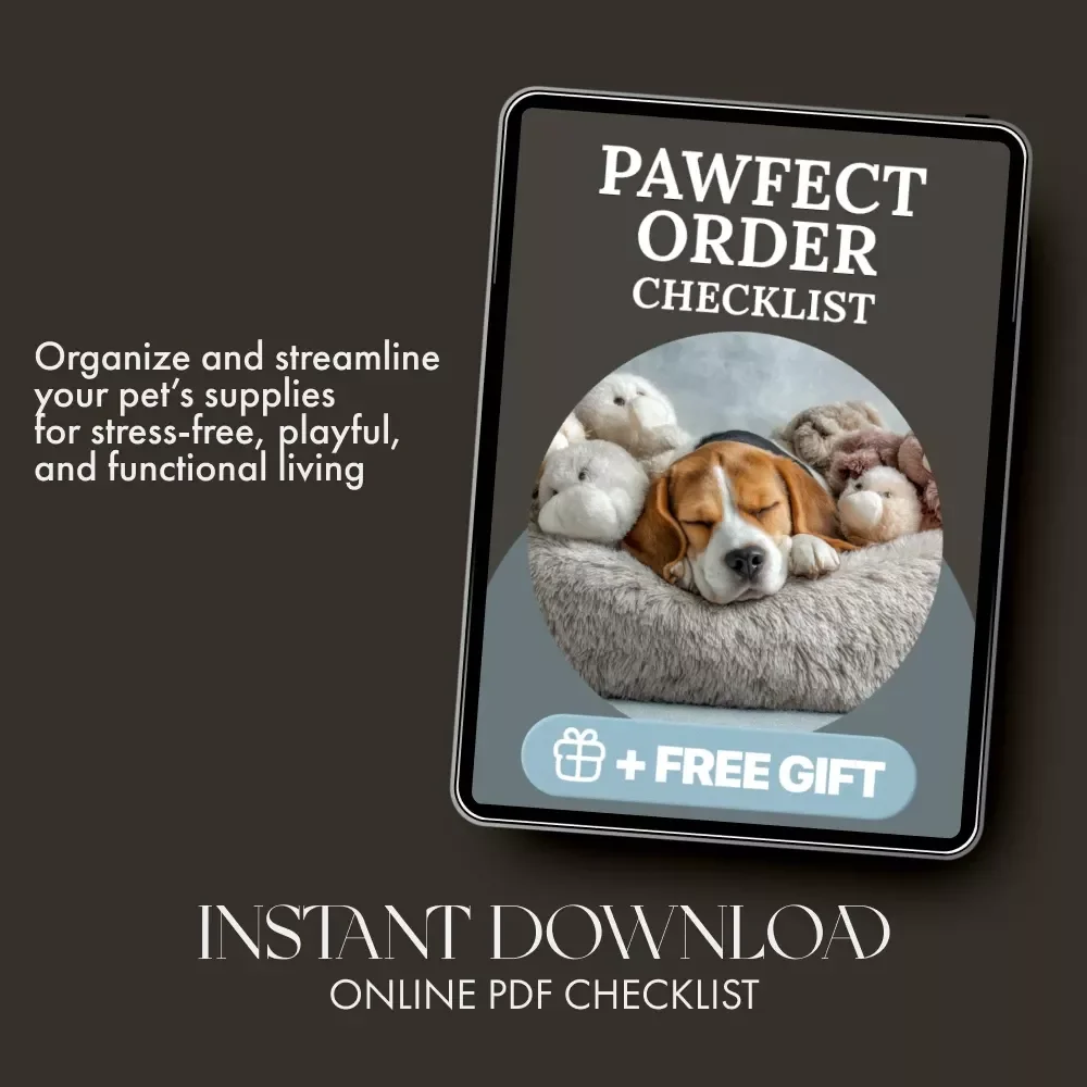 Pawfect Order Checklist – Ultimate Tips for Organizing Pet Toys and Supplies | Digital Download Guide for Pet Owners