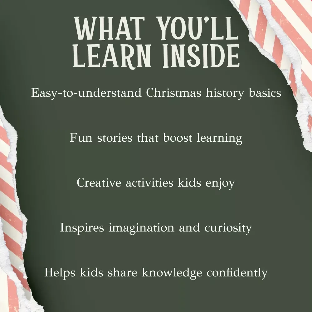 A Fun Guide to Christmas History for Kids | Holiday Learning eBook | how to explain christmas history to kids in a fun way | Festive Educational Digital Download