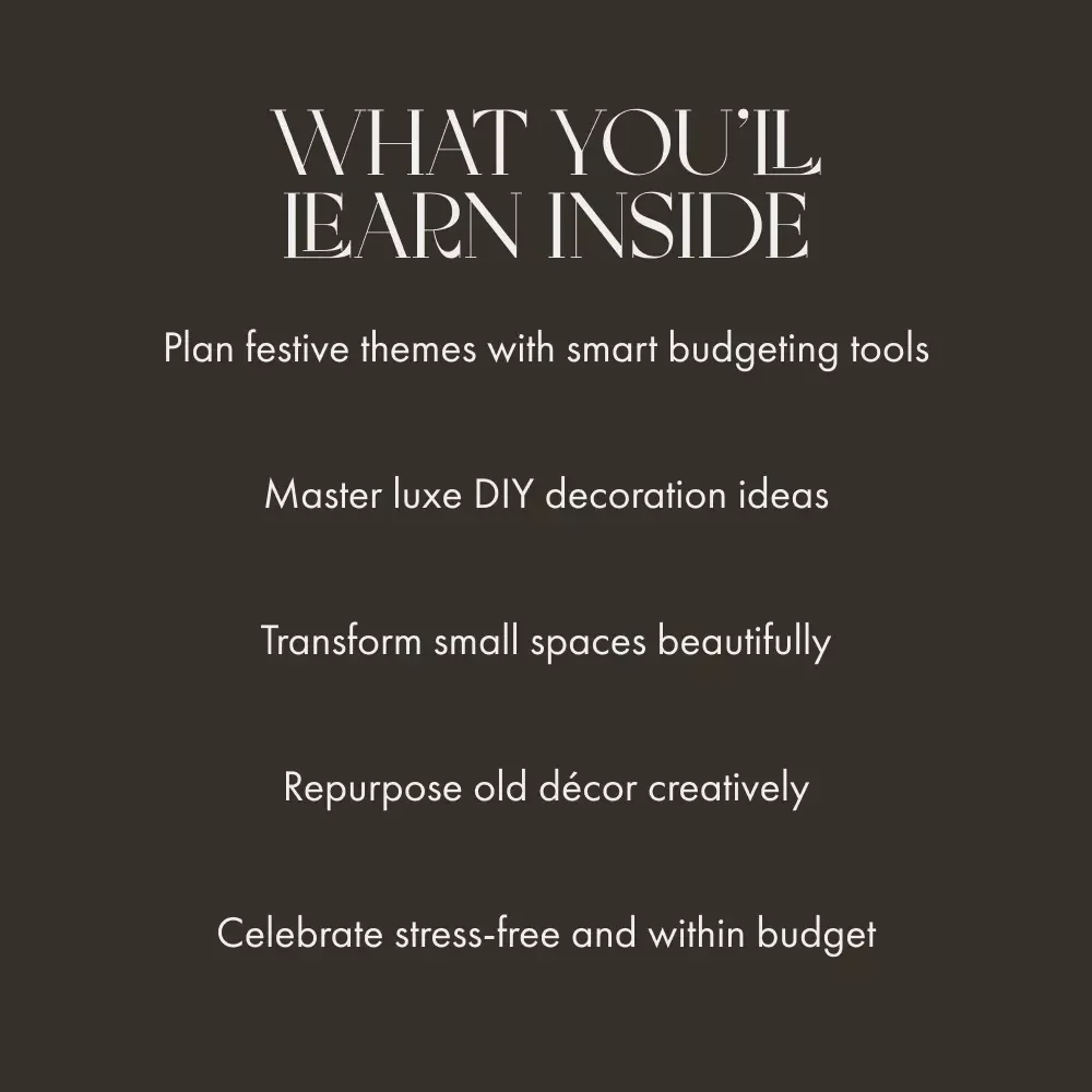 Holiday Magic on Any Budget | Christmas Decor Guide, Budget Holiday eBook, DIY Holiday Decorations, Festive Home Styling, Digital Download