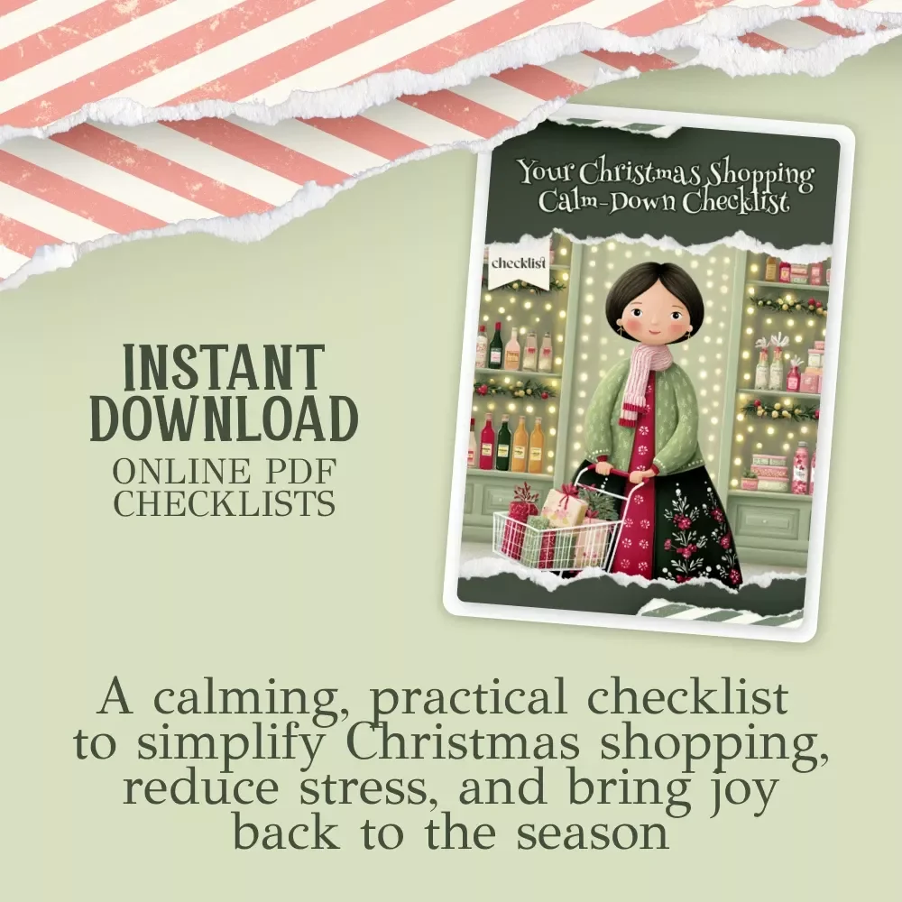 Your Christmas Shopping Calm-Down Checklist | Stress-Free Holiday Guide for Overwhelmed Shoppers | what to do when you're stressed about christmas shopping