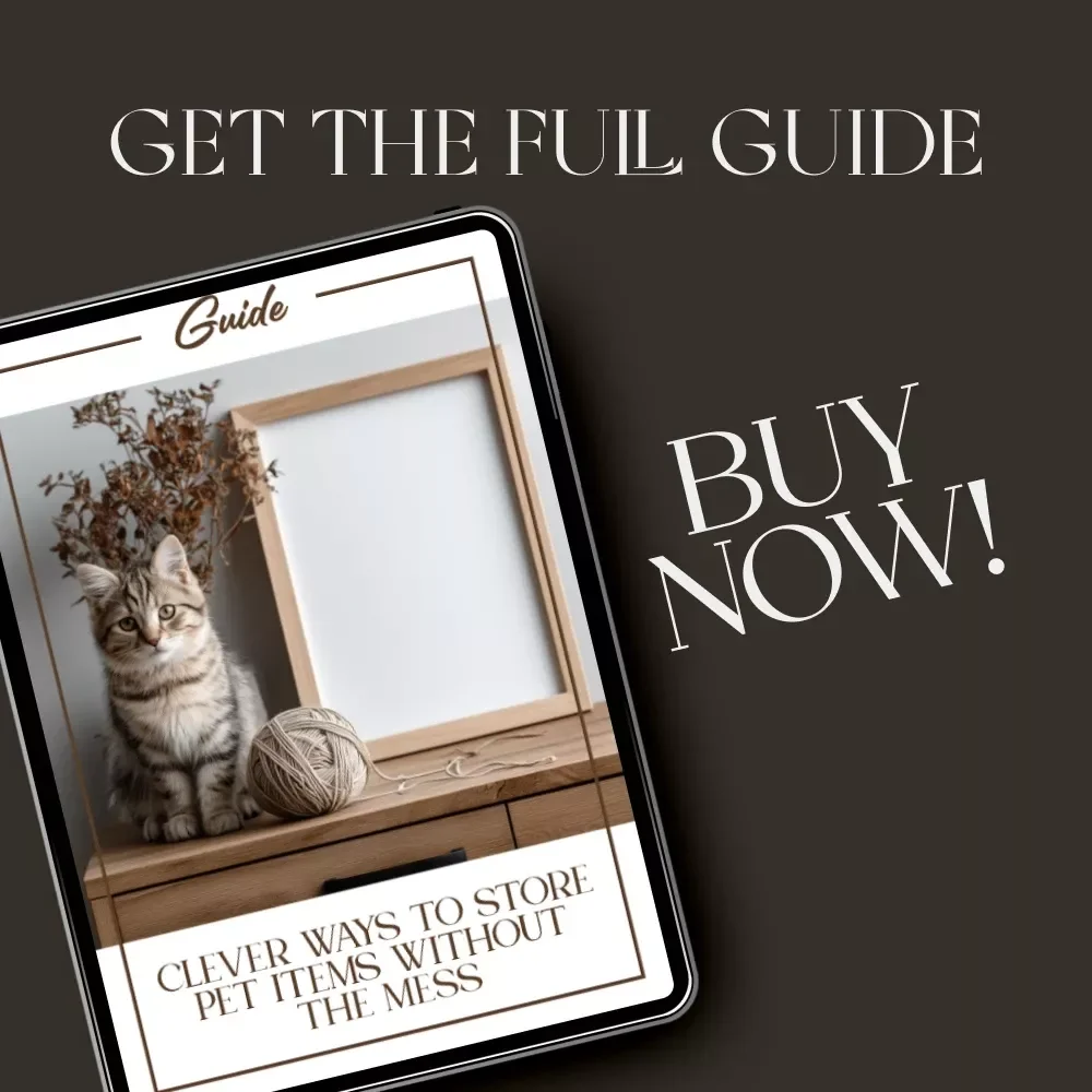 Clever Ways to Store Pet Items Without the Mess | Printable Digital Guide for Pet Owners | How to Store Pet Items Without Clutter | Home Organization eBook