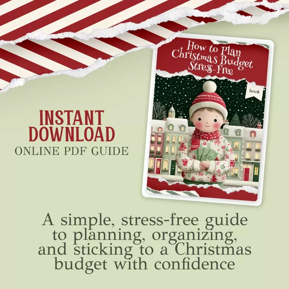 How to Plan Christmas Budget Stress-Free | Holiday Money Planner Ebook | Christmas Budgeting Guide | How to make a christmas budget and stick to it