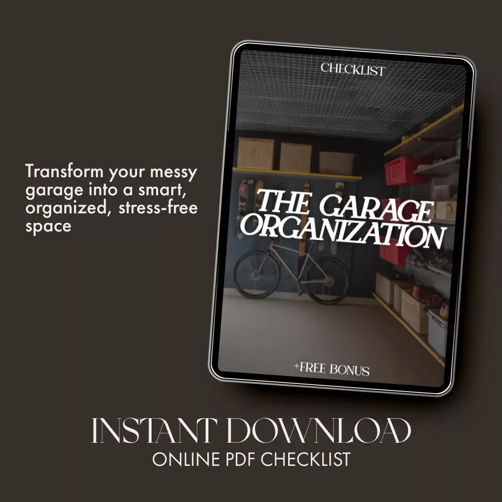 The Garage Organization Checklist | Printable Guide for How to Organize a Garage for Flow | Smart Storage, Decluttering & AI Planning