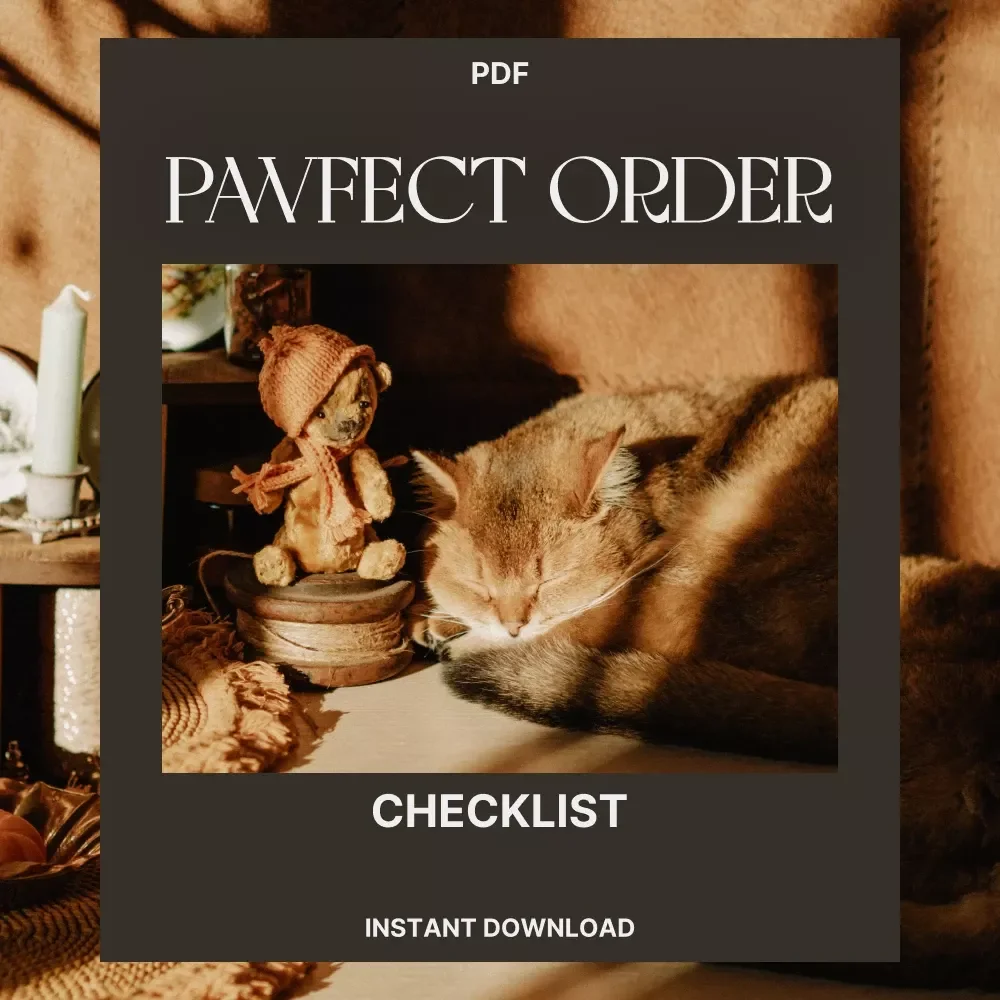 Pawfect Order Checklist – Ultimate Tips for Organizing Pet Toys and Supplies | Digital Download Guide for Pet Owners