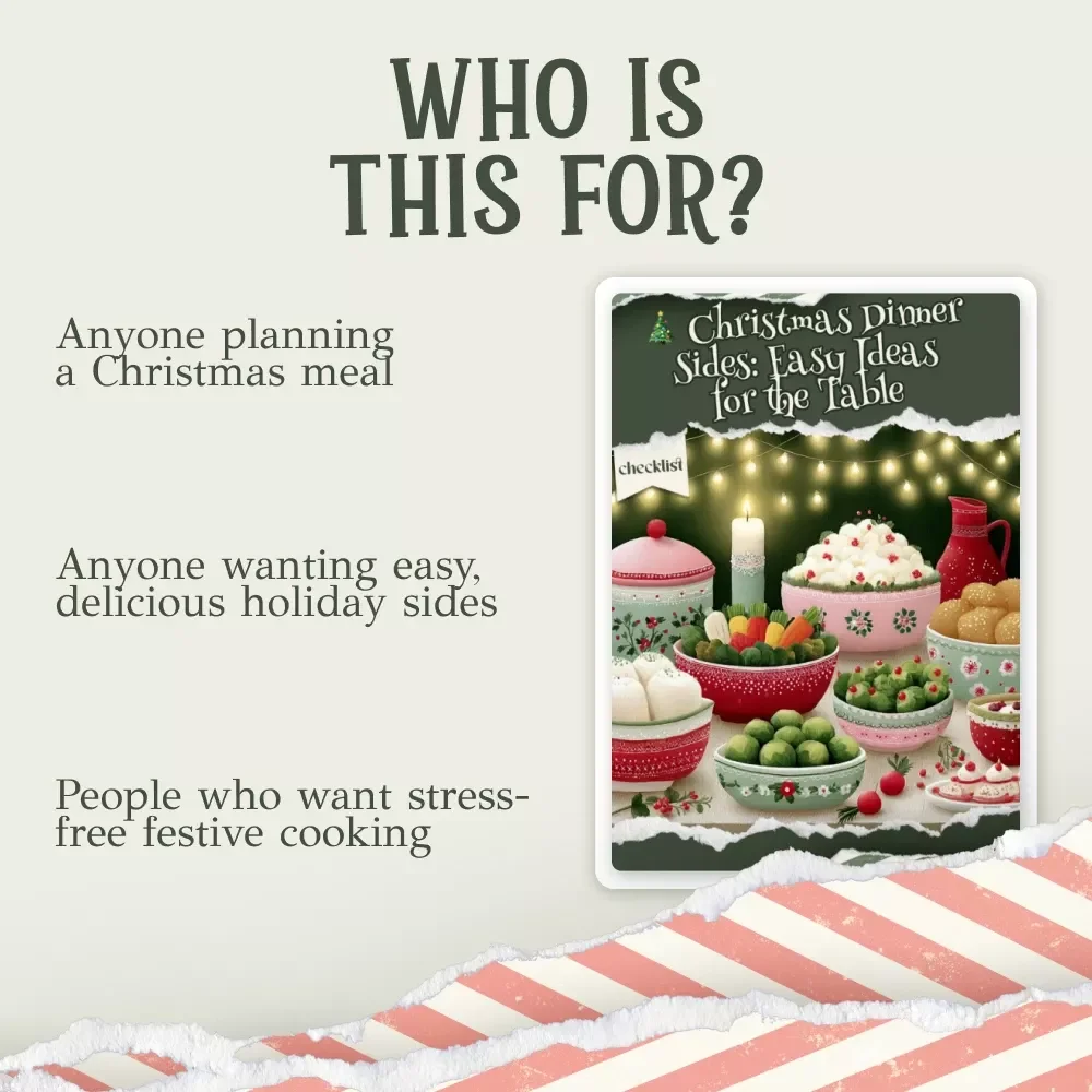 Christmas Dinner Sides: Easy Ideas for the Table – Printable Holiday Checklist, christmas dinner sides ideas, Festive Meal Planner for Stress-Free Hosting