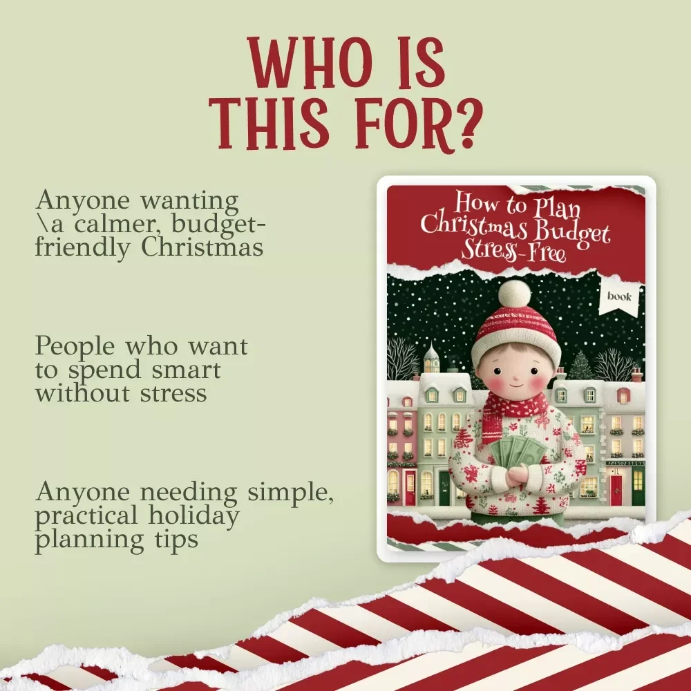 How to Plan Christmas Budget Stress-Free | Holiday Money Planner Ebook | Christmas Budgeting Guide | How to make a christmas budget and stick to it