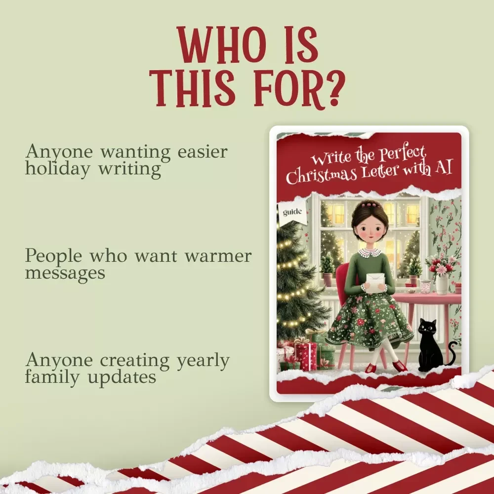 Write the Perfect Christmas Letter with AI – Festive Holiday Writing Guide for Heartfelt Messages | How to Use AI to Write a Christmas Letter | Digital Download