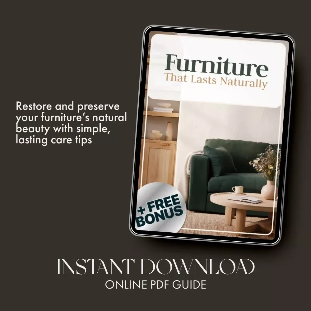 Furniture That Lasts Naturally | DIY Guide on How to Maintain Furniture with Simple Fixes, Scratch Repair, and Long-Term Care Tips | Home Improvement eBook