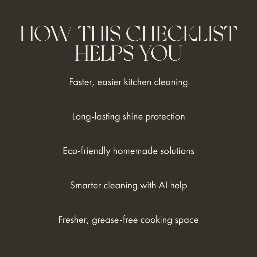 Grease-Free Kitchen Master Checklist | Printable Cleaning Guide for Spotless Surfaces | Digital Download for How to Get Rid of Sticky Kitchen Grease | Home Cleaning Routine Organizer