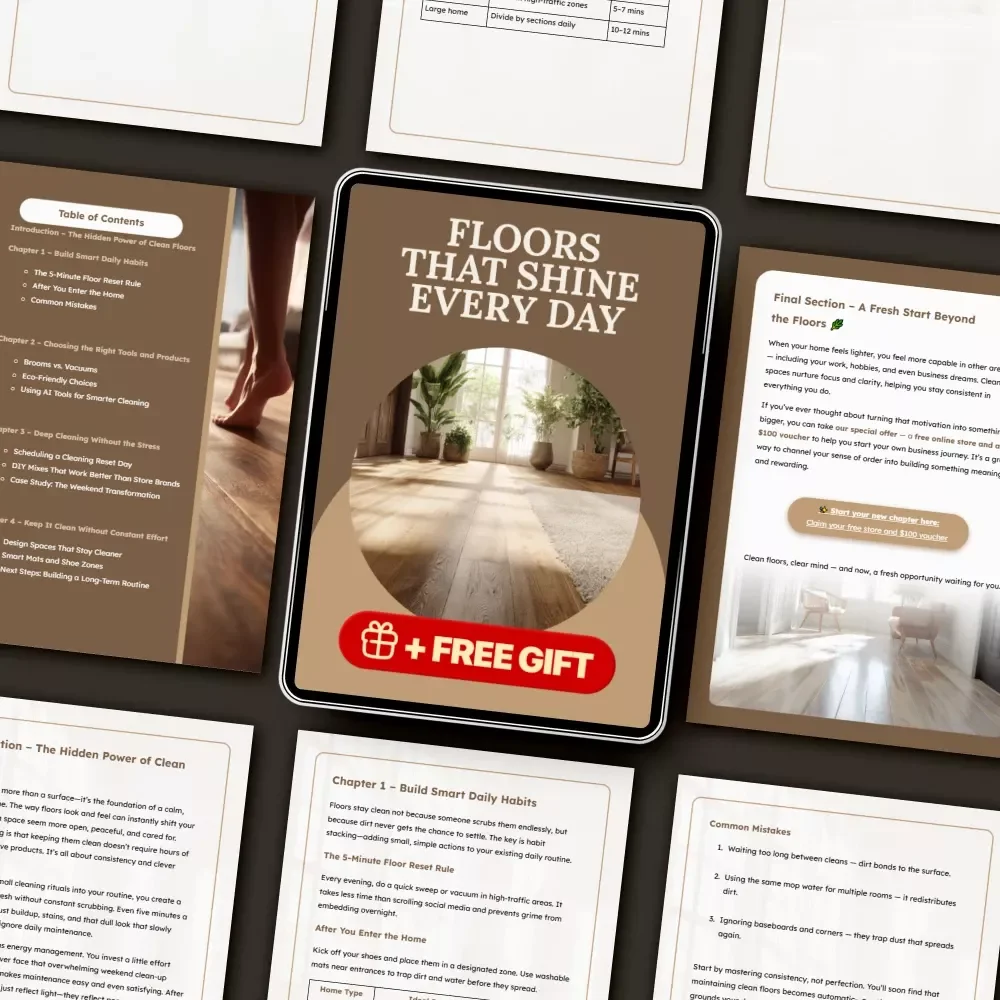 Floors That Shine Every Day | Simple Tricks to Maintain Clean Floors | Digital Cleaning Guide for Effortless Home Care