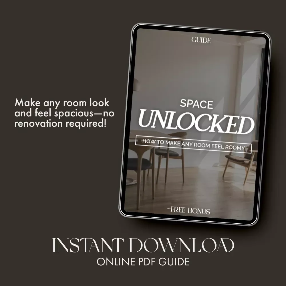 Space Unlocked: How to Make Any Room Feel Roomy | Digital Guide on How to Make a Small Room Look Bigger with Layout, Light & Design Tips